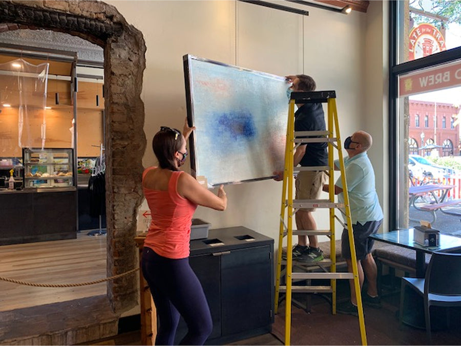 First Subliminal Story Art Install...and Front Page Press